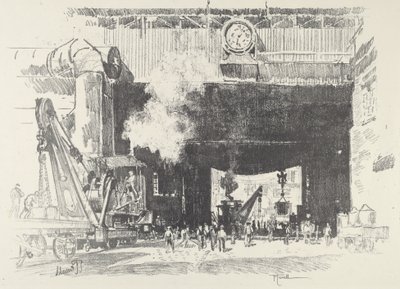 Velká brána velkého obchodu, 1916. od Joseph Pennell
