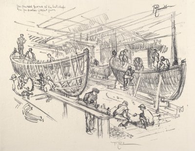 Stavitelé lodí od Joseph Pennell