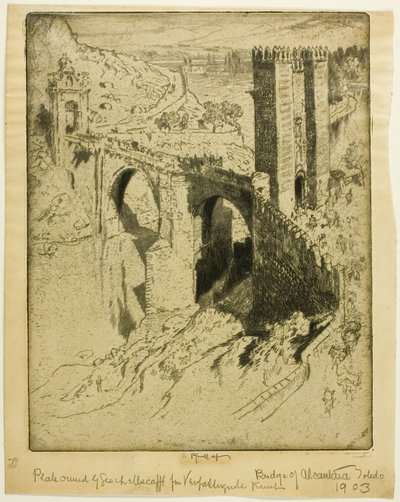 Most Alcantara, Toledo od Joseph Pennell