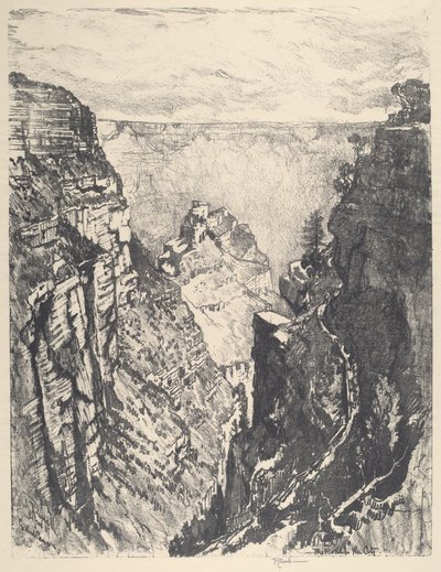 The Bright Angel Trail od Joseph Pennell