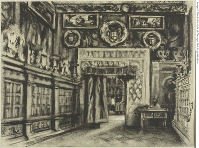 Kapitula, katedrála v Toledu od Joseph Pennell