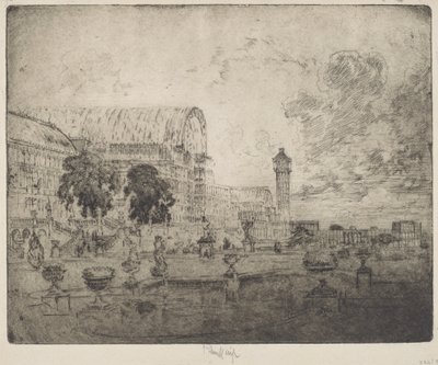 Křišťálový palác od Joseph Pennell