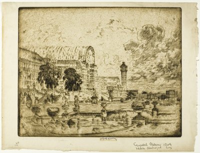 Křišťálový palác od Joseph Pennell