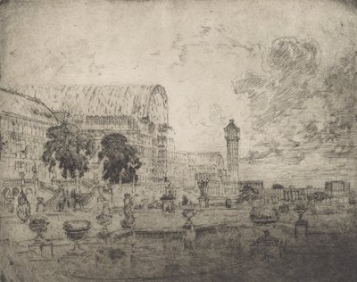 Křišťálový palác, 1905. od Joseph Pennell