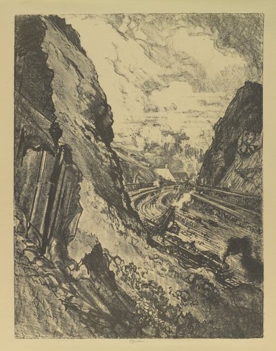 The Cut Toward Culebra od Joseph Pennell