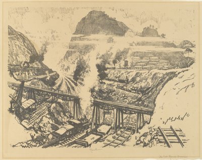 The Cut v Paraisu od Joseph Pennell