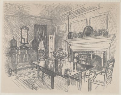 Jídelna, Stentone od Joseph Pennell