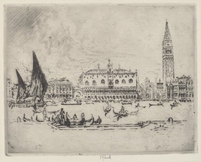 Dóžecí palác od Joseph Pennell