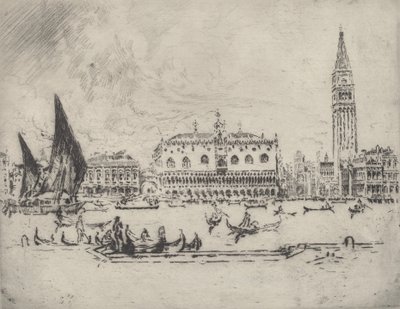 Dóžecí palác, 1883. od Joseph Pennell