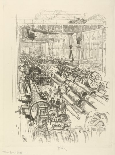 Anglická válečná série: W.441. Obchod se zbraněmi, 1916 od Joseph Pennell