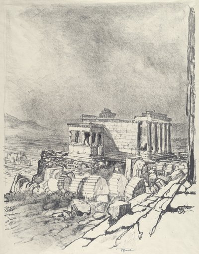 Erechtheum, 1913. od Joseph Pennell