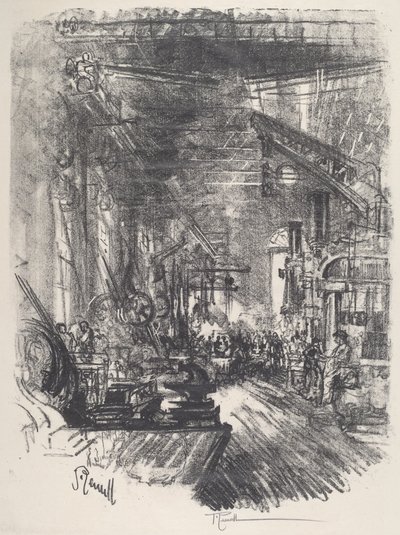 The Forges, 1917. od Joseph Pennell