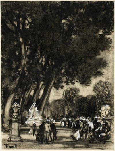 Zahrada ostrova, Aranjuez od Joseph Pennell