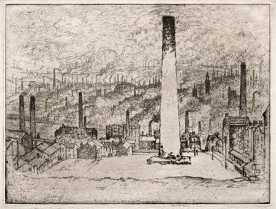 Velký komín, Bradford od Joseph Pennell