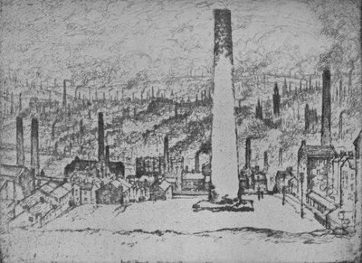 The Great Stack, Bradford, 1909 od Joseph Pennell
