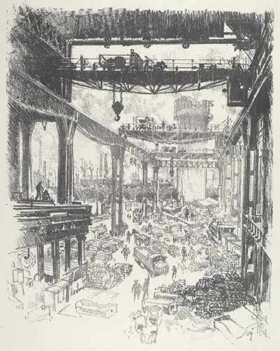 Velká věž: Pig-Iron, 1916. od Joseph Pennell