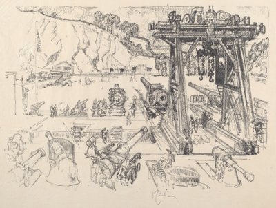 Zkušebna zbraní, 1917. od Joseph Pennell