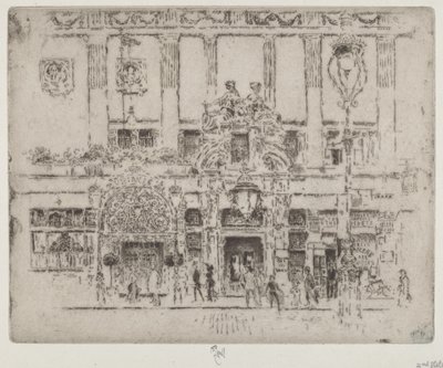 Institut, Piccadilly od Joseph Pennell