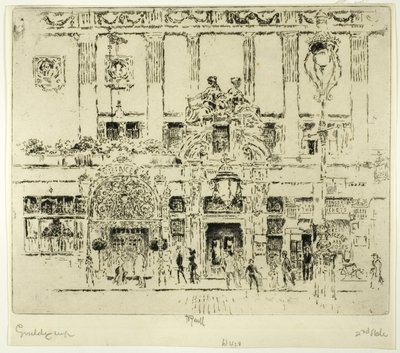 Institut, Piccadilly od Joseph Pennell