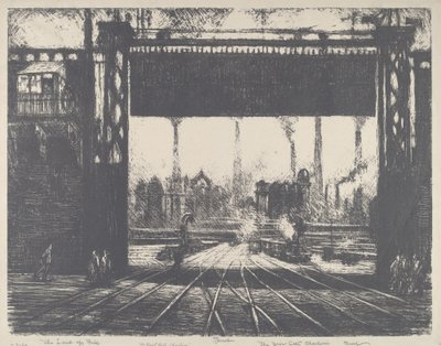 Železná brána, Charleroi od Joseph Pennell