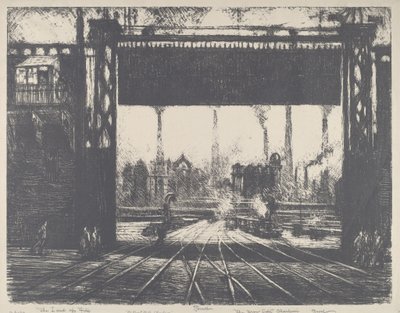 Železná brána, Charleroi od Joseph Pennell