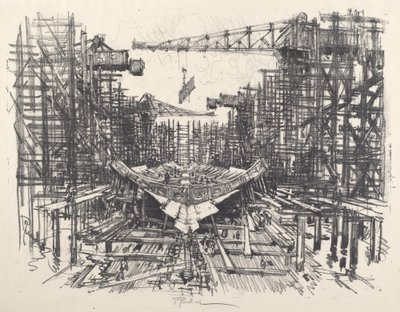 Keel, 1917. od Joseph Pennell