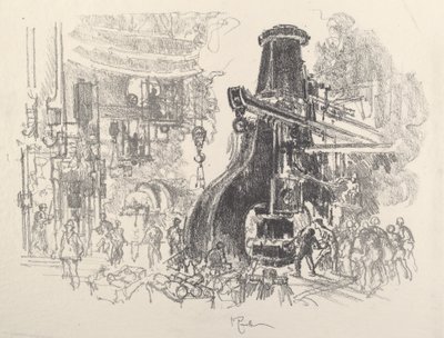 Malí muži velkého kladiva, 1917. od Joseph Pennell