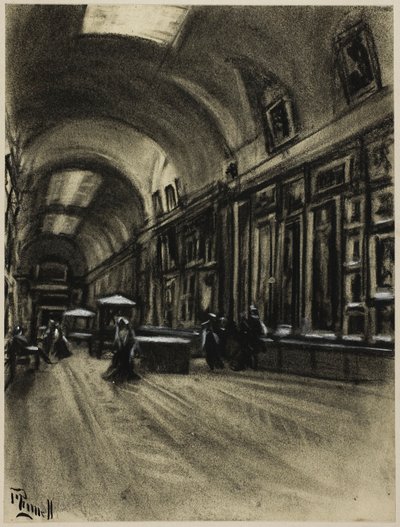 Dlouhá galerie, Prado od Joseph Pennell