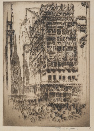 Nová burza, 1921 od Joseph Pennell