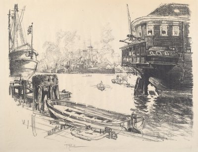 Starý a nový, 1917. od Joseph Pennell