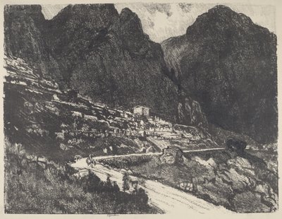 Zářící skály, Delphi od Joseph Pennell
