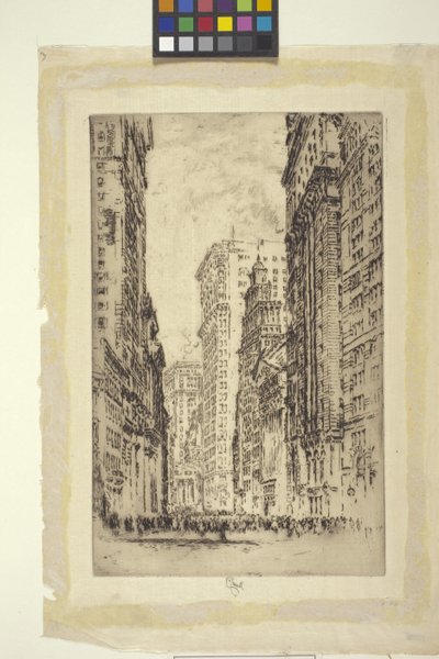 The Stock Exchange, New York (lept) od Joseph Pennell