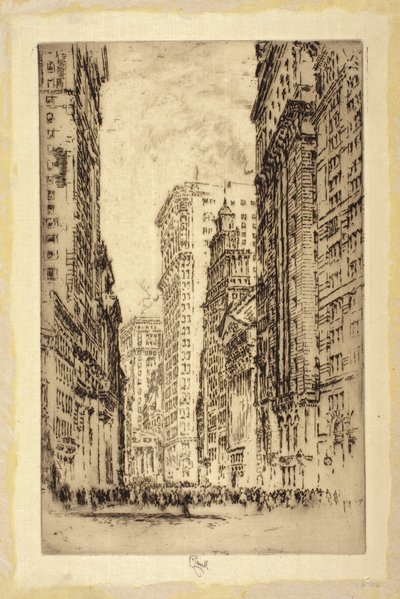 Burza, New York od Joseph Pennell