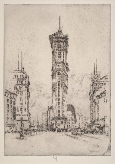 Budova Times od Joseph Pennell