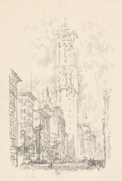 The Times Building, 1904. od Joseph Pennell