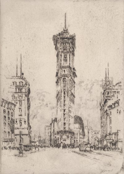 The Times Building, 1904. od Joseph Pennell