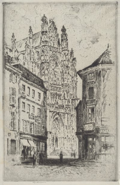 Příčná loď, Beauvais od Joseph Pennell