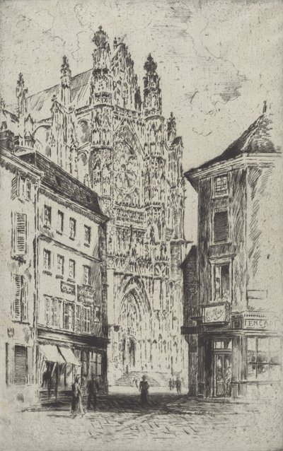 Příčná loď, Beauvais, 1907. od Joseph Pennell