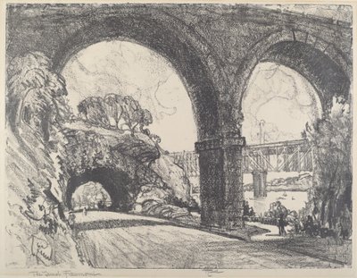 Tunel v parku, 1912. od Joseph Pennell