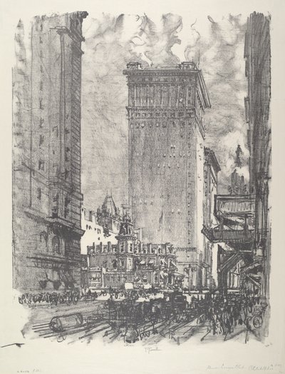 Union League, 1912. od Joseph Pennell