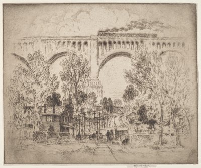 Viadukt, D., L. & W. v Nicholson, Pa. od Joseph Pennell