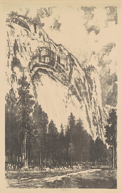 Yosemitské údolí, 1912. od Joseph Pennell
