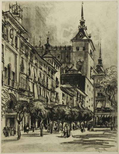 Zocodover, Toledo od Joseph Pennell