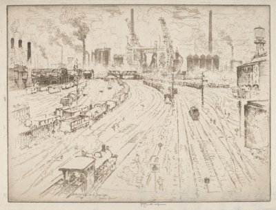Koleje, Oberhausen od Joseph Pennell