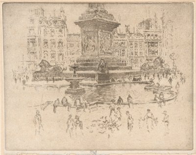 Trafalgarské náměstí od Joseph Pennell