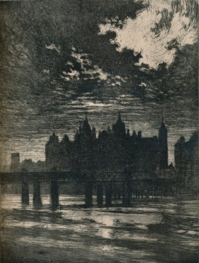 Whitehall Court, 1903. 1906-7 od Joseph Pennell