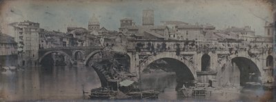 Ponte Rotto Pontus Aemilius, Řím, 1842. od Joseph Philibert Girault De Prangey
