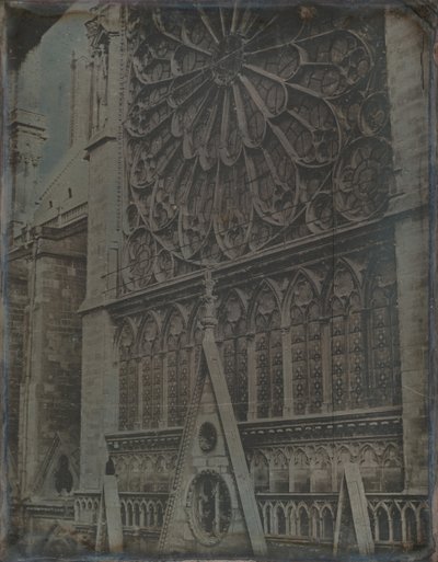 Rose Window, Katedrála Notre-Dame, Paříž, 1841. od Joseph Philibert Girault De Prangey