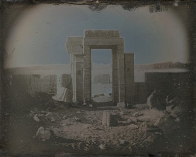 Horův chrám, Edfu, 1842-44. od Joseph Philibert Girault De Prangey