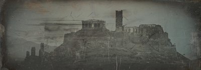 Západní přístup k Akropoli, Atény, 1842. od Joseph Philibert Girault De Prangey